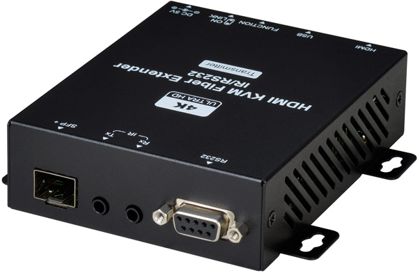 אקסטנדר HDMI/usb על סיבים אופטיים/אופטי -  HE01FT-4K6G - משדר, גב