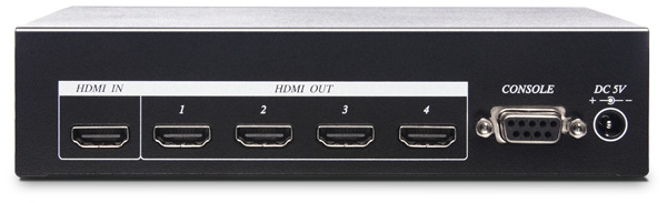 מגבר מפצל HDMI כניסה 1 ל 4 יציאות HD04-4K6G - גב