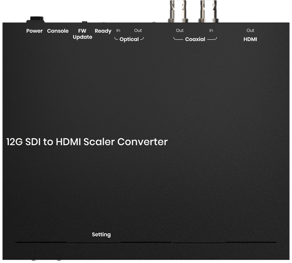 ממיר/אקסטנדר מ - SDI ל - HDMI ברזולוציית 12G-SDI - על