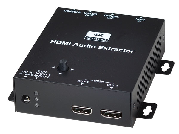 מפצל HDMI 4K עם מחלץ אודיו