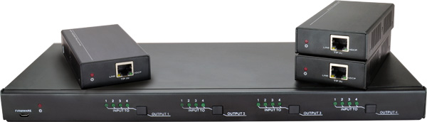 מטריצת בית חכם 4K HDBaseT MUH44E KIT - חזית