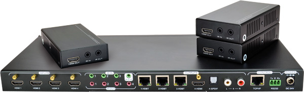 מטריצת בית חכם 4K HDBaseT MUH44E KIT - מבט אחורי
