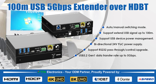 אקסטנדר/מאריך PTN: U3-301D/U3-302H - מאפיינים