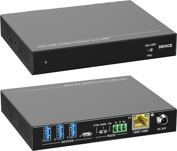 אקסטנדר מקצועי לישומי Data USB - מקלט U3-301D (Host)