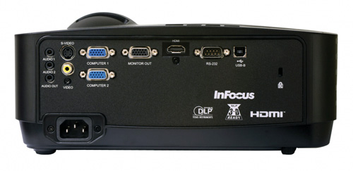מקרן INFOCUS 114X - מבט אחורי