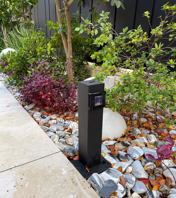 עמודוני חוץ חשמל נירוסטה